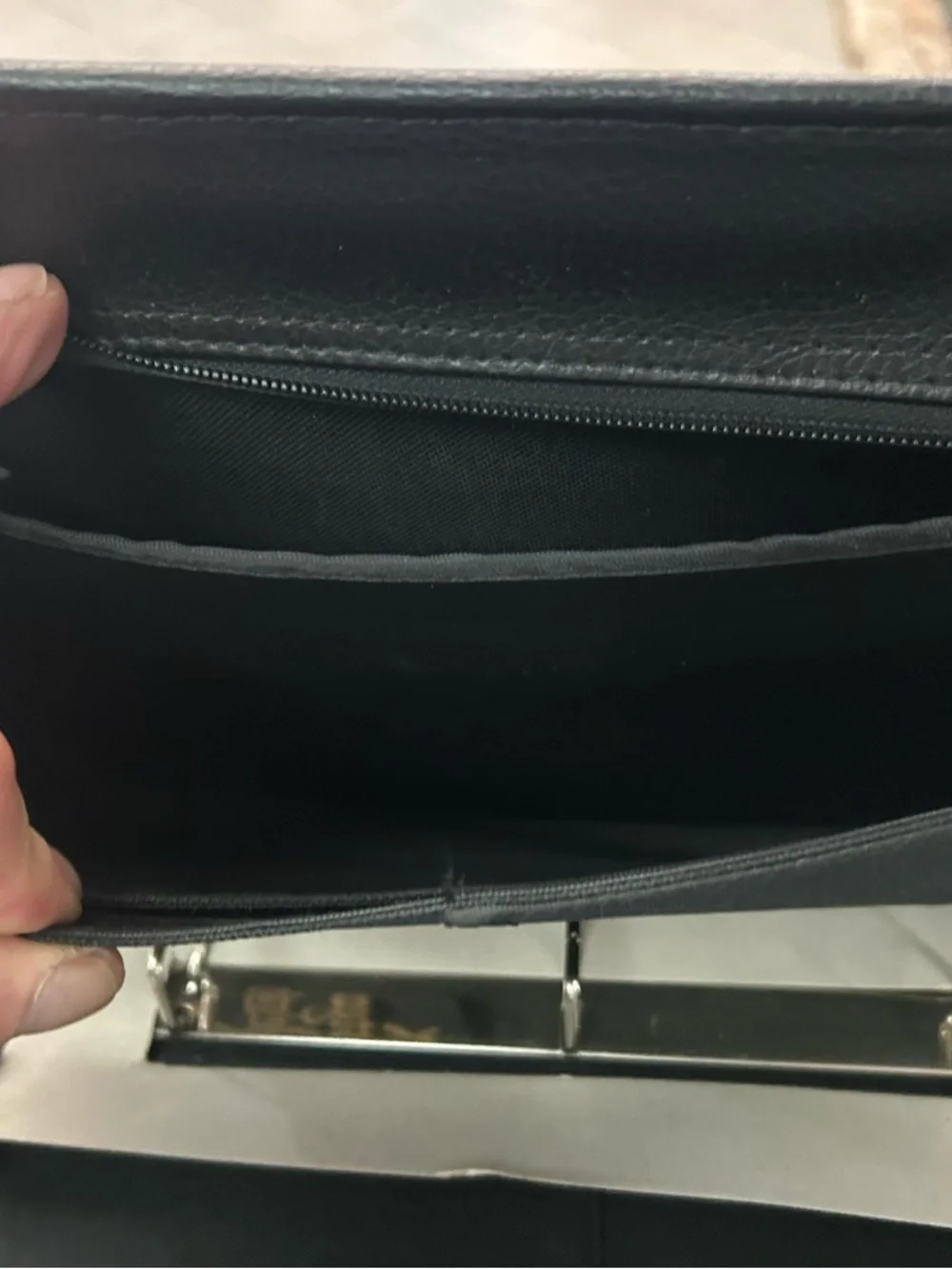 Briefcase Men's Black Laptop Bag - Professional Leather Briefcase